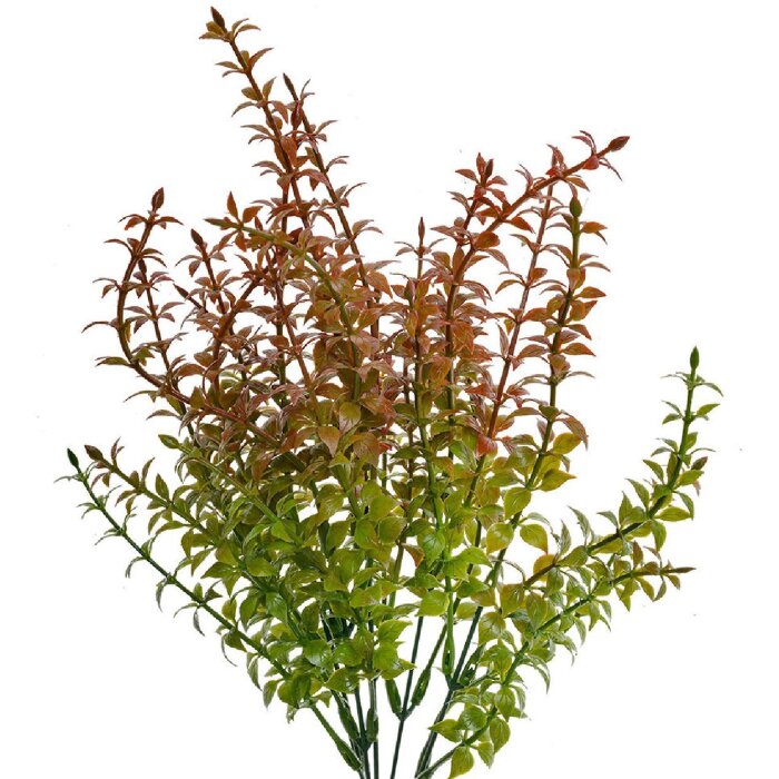 Clayre & Eef 6PL0253 Украшение Ветка зеленая красная 10x10x40 см