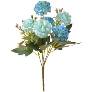 Clayre & Eef 6PL0265 Künstliche Blume 15x10x30 cm Blau Grün