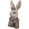 Clayre & Eef 6PR4138 Dekoration Kaninchen mit Krone 23x18x40 cm