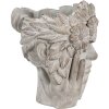 Clayre & Eef 6TE0500 Blumentopf Blumenfrau Grau 27x22x31 cm