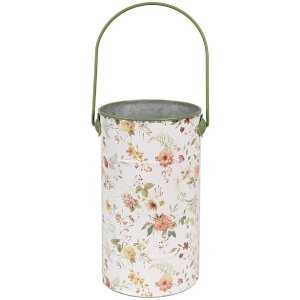 Clayre & Eef 6Y5511L Dekorationseimer Blumenmuster...