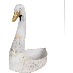 Clayre & Eef 6Y5514 Pflanzenhalter Weiß Gold...