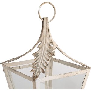 Clayre & Eef 6Y5585 Фонарь бежевый 26x26x47 см античное стекло