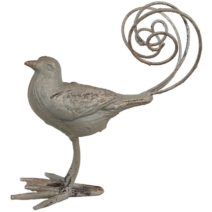 Clayre & Eef 6Y5589 Dekoration Vogel Grün 17x10x20 cm