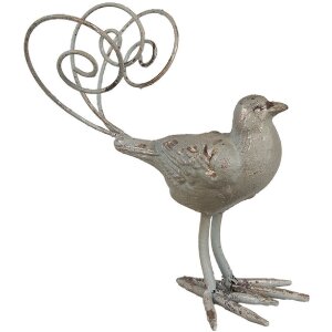 Clayre & Eef 6Y5589 Dekoration Vogel Grün 17x10x20 cm