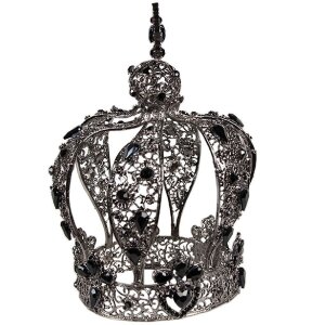 Juleeze JZCR0008 Krone Grau Ø 9x18 cm Metall