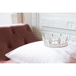 Juleeze JZCR0011 Krone Silberfarbig Ø14x6 cm...