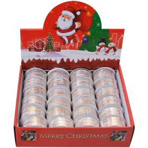 Clayre & Eef LI0122 Schleife Weiß Goldfarbig...