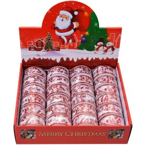 Clayre & Eef LI0126 Schleife Weiß Rot 3.8 cm x...