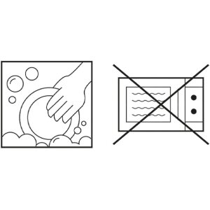 Кофейная чашка Clayre & Eef SWRKS с блюдцем 12x9x6 см 200 мл