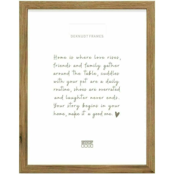 Deknudt S45SH2 Современная фоторамка из темного натурального дерева коричневая 60,0 x80,0 см