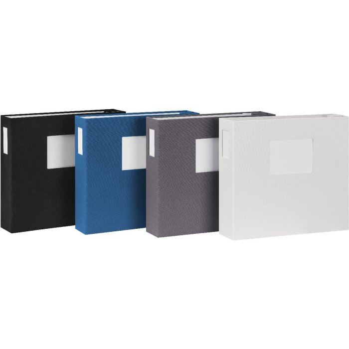 HNFD Fotoalbum Lona Leinen 34.5x33 cm 168 Seiten verschiedene Farben