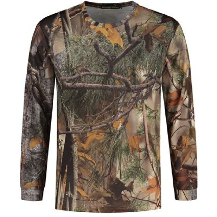 Stealth Gear T-Shirt Langarm Camo Forest Print Größe S
