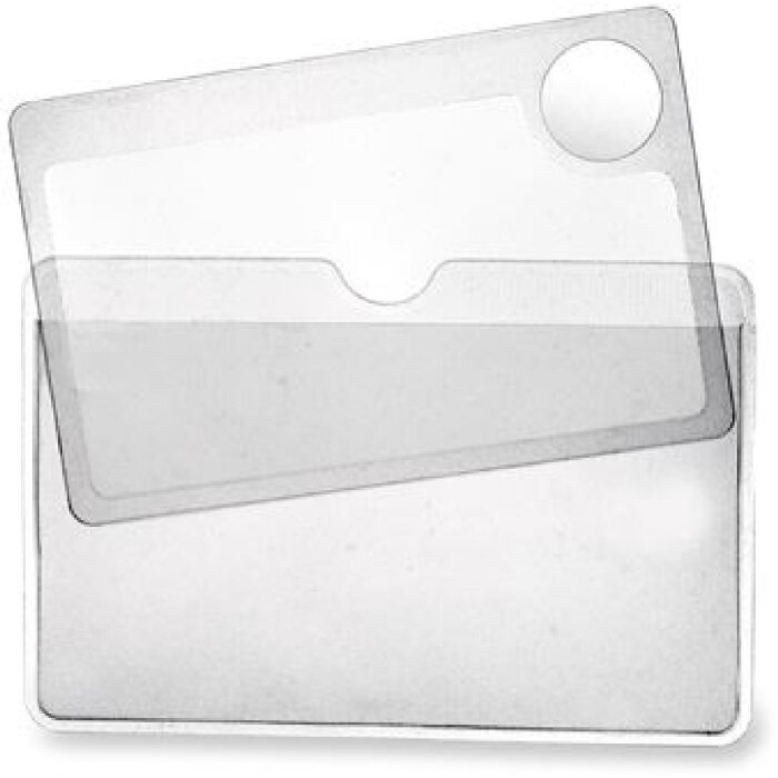 Carson Taschenlupe WM-01 2,5x 6x kreditkartengroße Lupe mit Spotlinse