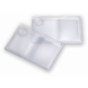 Carson Taschenlupe WM-01 2,5x 6x kreditkartengroße Lupe mit Spotlinse