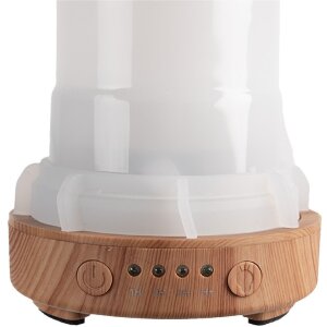 Clayre & Eef 6CE1838 Диффузор для ароматических масел бело-коричневый Ø 9x17 см фарфор