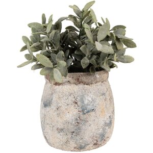 Clayre & Eef 6TE0535 Blumentopf Terrakotta Beige Blau...