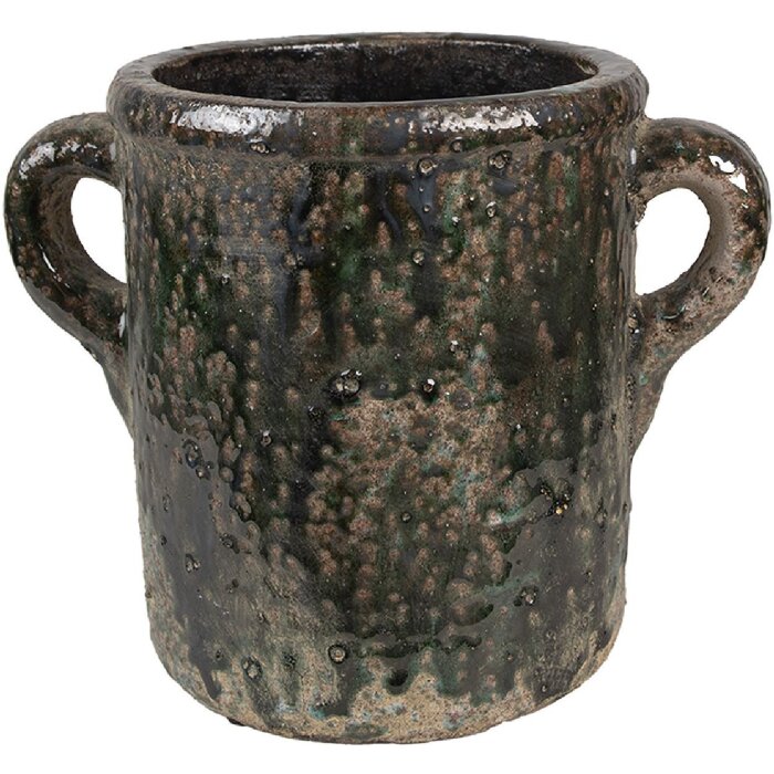 Clayre & Eef 6TE0521L Blumentopf Grün 26x17x20 cm