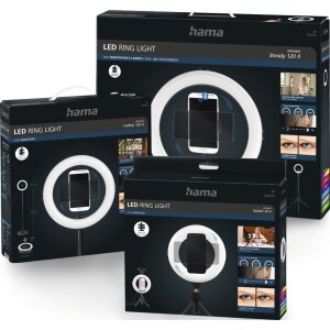 Hama 206215 LED-Ringleuchte SpotLight FoldUp 102 II 10.2 Zoll faltbar