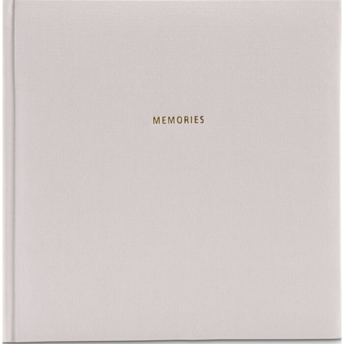 Hama Buch-Album Memories 25x25cm 50 schwarze Seiten Grau