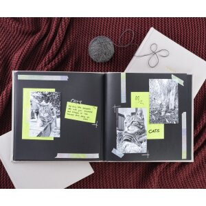 Hama Jumbo-Album Memories 30x30 cm 50 schwarze Seiten Grau