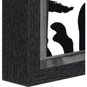 Hama Bilderrahmen Muro mit Schnur und Klammern Schwarz 16,5 x 21,5 cm