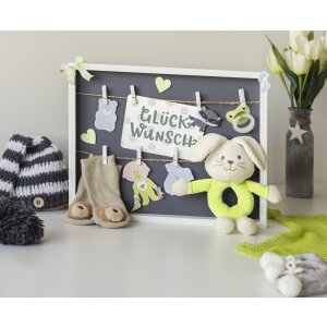 Hama Bilderrahmen Muro mit Schnur und Klammern Weiß 29,5 x 36,5 cm