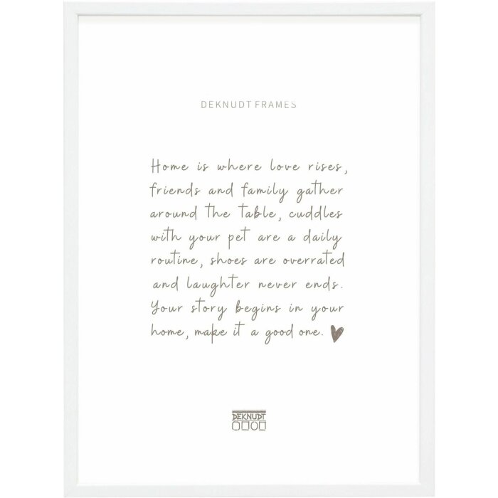 Deknudt S41JK1 Fotorahmen Holz Weiß 13,0 x 13,0 cm