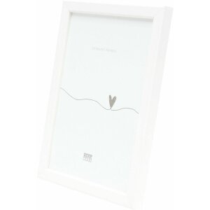 Deknudt S41JK1 Fotorahmen Holz Weiß 13,0 x 13,0 cm