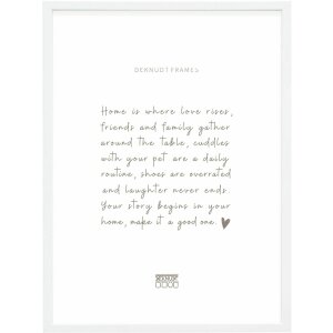 Deknudt S41JK1 Fotorahmen Holz Weiß 15,0 x 15,0 cm