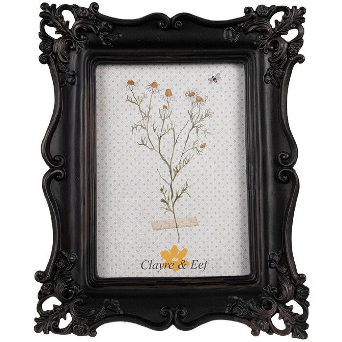 Clayre & Eef 2F1153 Фоторамка черная 20x2x25 см 13x18 см