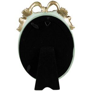 Clayre & Eef 2F1157 Bilderrahmen Oval Grün...