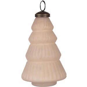 Clayre & Eef 6GL4514 Christbaumkugel Beige Glas...