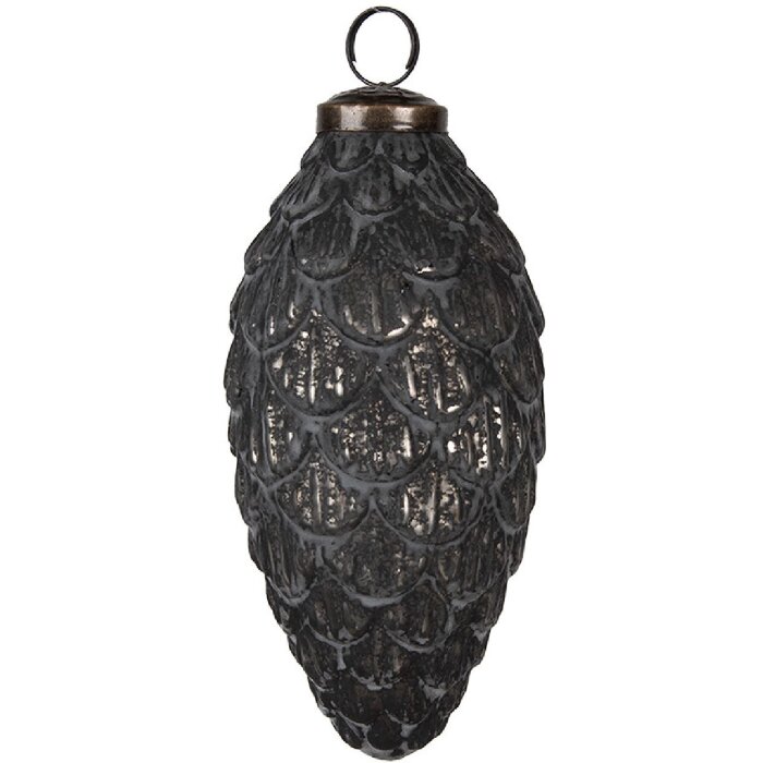 Clayre & Eef 6GL4521 Елочные игрушки Ø 7x15 см Черный