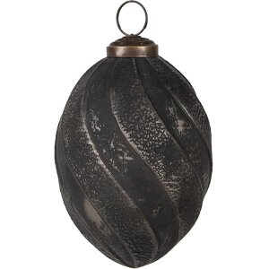 Clayre & Eef 6GL4680 Christbaumkugel Schwarz Ø...