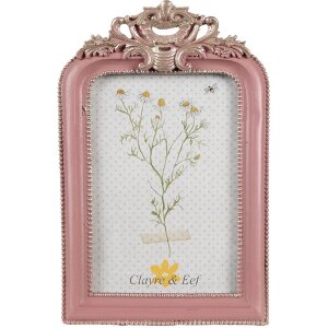 Clayre & Eef 2F1104 Fotorahmen Rosa Silber 16x2x23 cm...