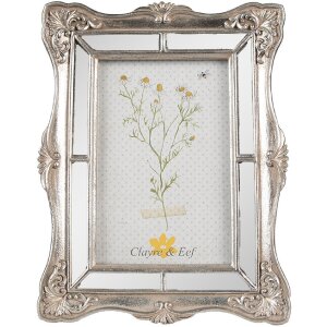 Clayre & Eef 2F1105 Fotorahmen Silberfarbig 17x3x22...