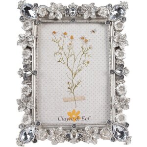 Clayre & Eef 2F1106 Fotorahmen Silberfarbig 16x2x21...