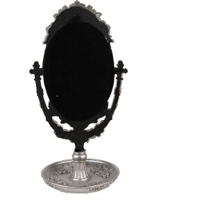 Clayre & Eef 62S297 Настольное зеркало серебряного цвета 17x13x30 см