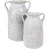 Clayre & Eef 6TE0537S Dekoration Vase Grau Beige 15x12x20 cm