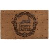Clayre & Eef RFLMC Придверный коврик Hoppy Easter 75x45x1 см коричневый