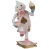 Clayre & Eef 6PR4222 Deko Puppe 4x4x9 cm rosa gold weiß