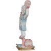 Clayre & Eef 6PR4223 Deko Puppe Blau Rosa 4x3x10 cm
