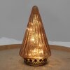 Clayre & Eef 6GL4571KO Weihnachtsbaum mit LED Ø 11x19 cm Kupfer