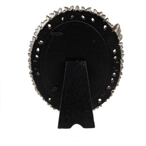 Clayre & Eef 2F1114 Fotorahmen Silberfarbig Oval...