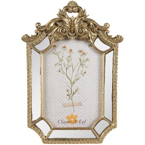 Clayre & Eef 2F1132 Fotorahmen 15x3x22 cm Gold