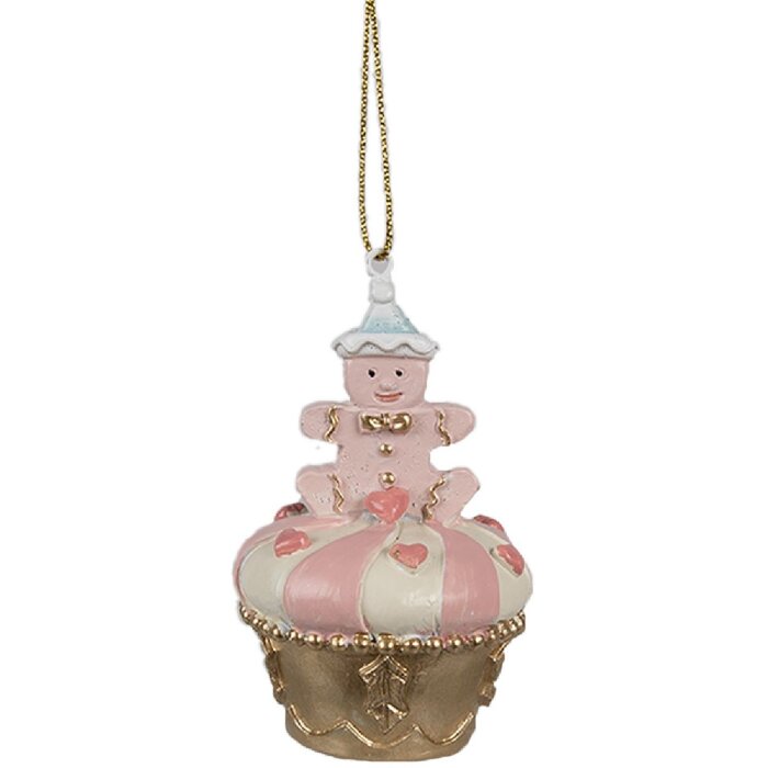 Clayre & Eef 6PR4207 Вешалка бисквит розовое золото Ø 5x8 см