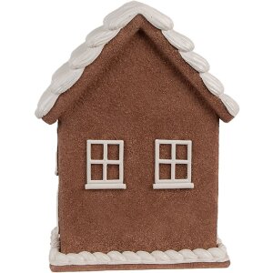 Clayre & Eef 6PR4359 Dekoration Haus mit LED 17x10x22 cm 3xAAA