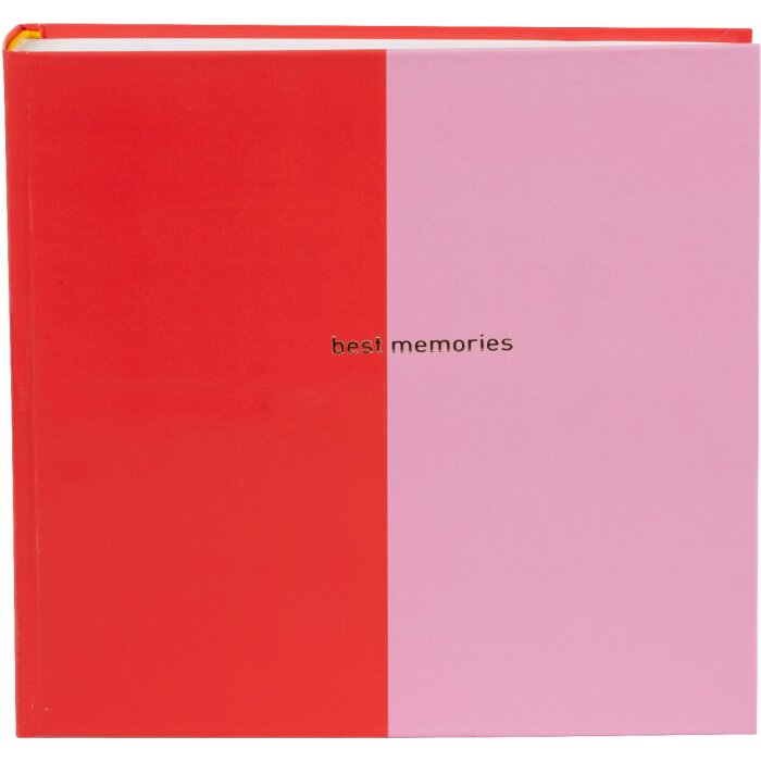 Goldbuch Fotoalbum Coloration Rot Pink 25x25 cm 60 Seiten Pergaminblätter
