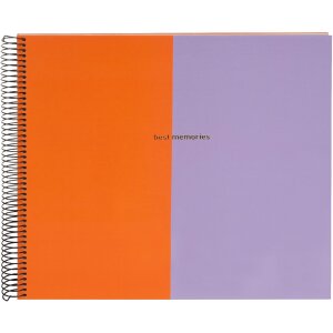 Goldbuch Spiralalbum Coloration orange flieder 34x30 cm...